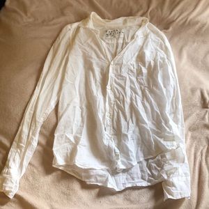 White button down blouse
